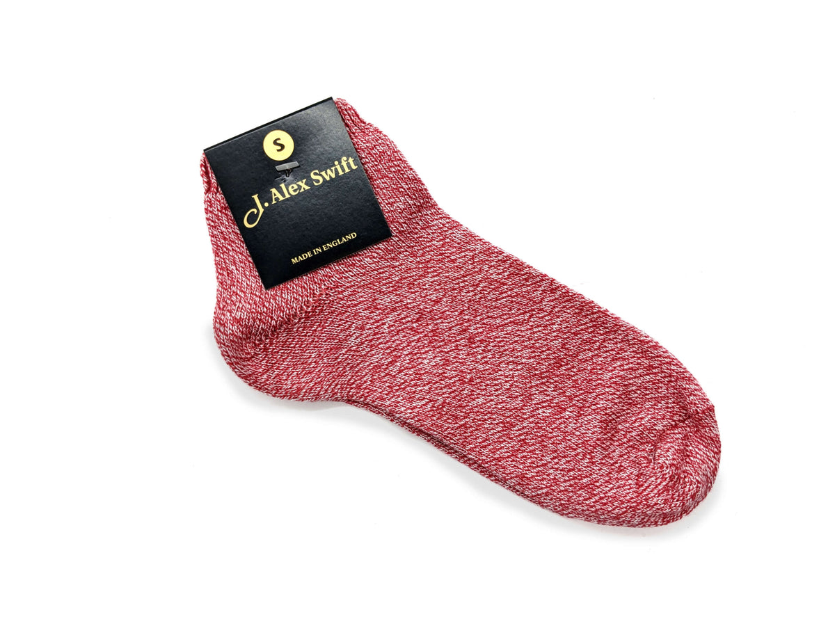 Red Soft Cotton Ankle Sock