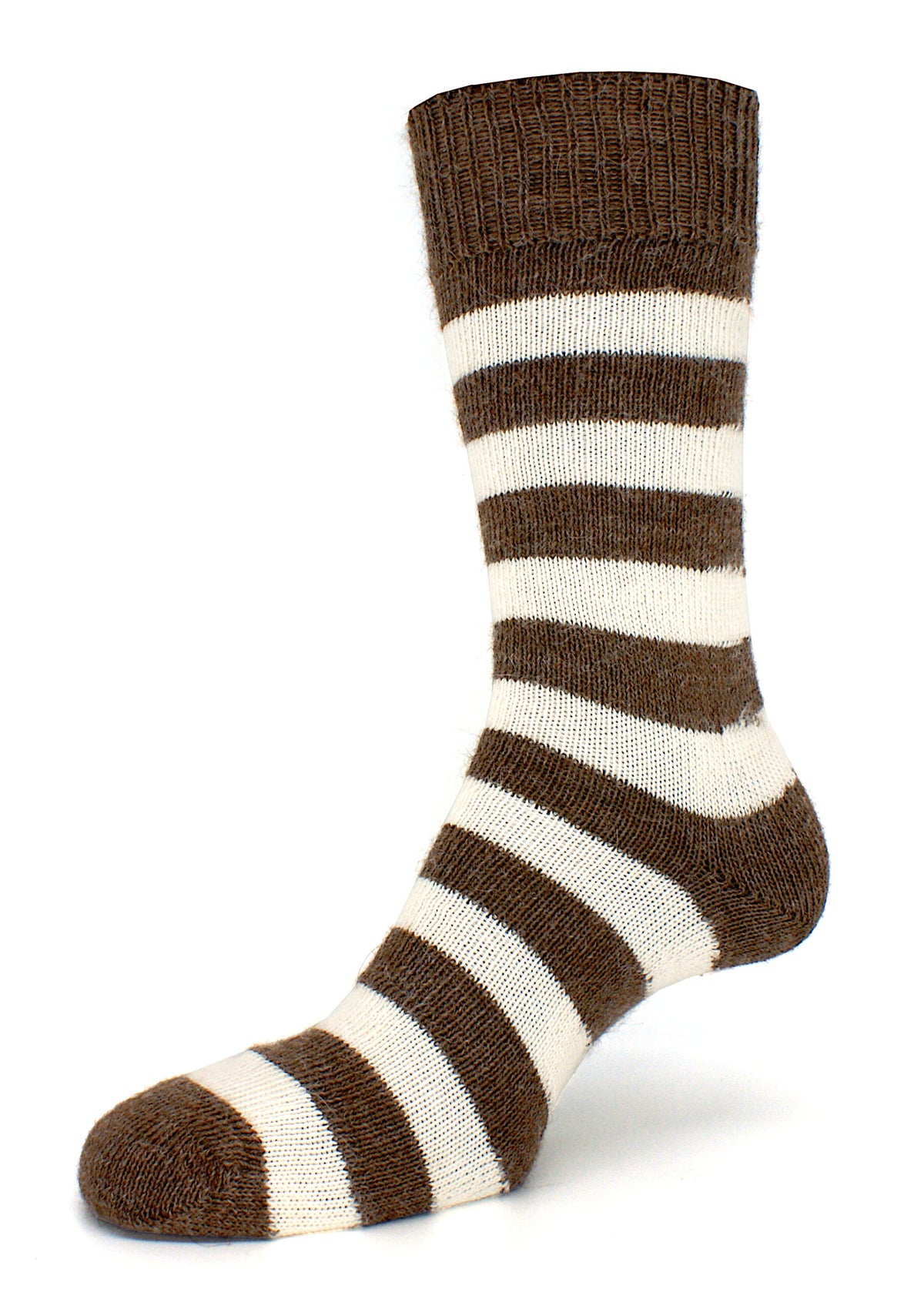 Alpaca Striped Dress Socks