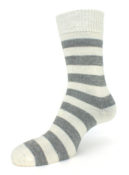 Alpaca Striped Dress Socks
