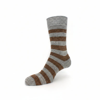 Alpaca Striped Dress Socks