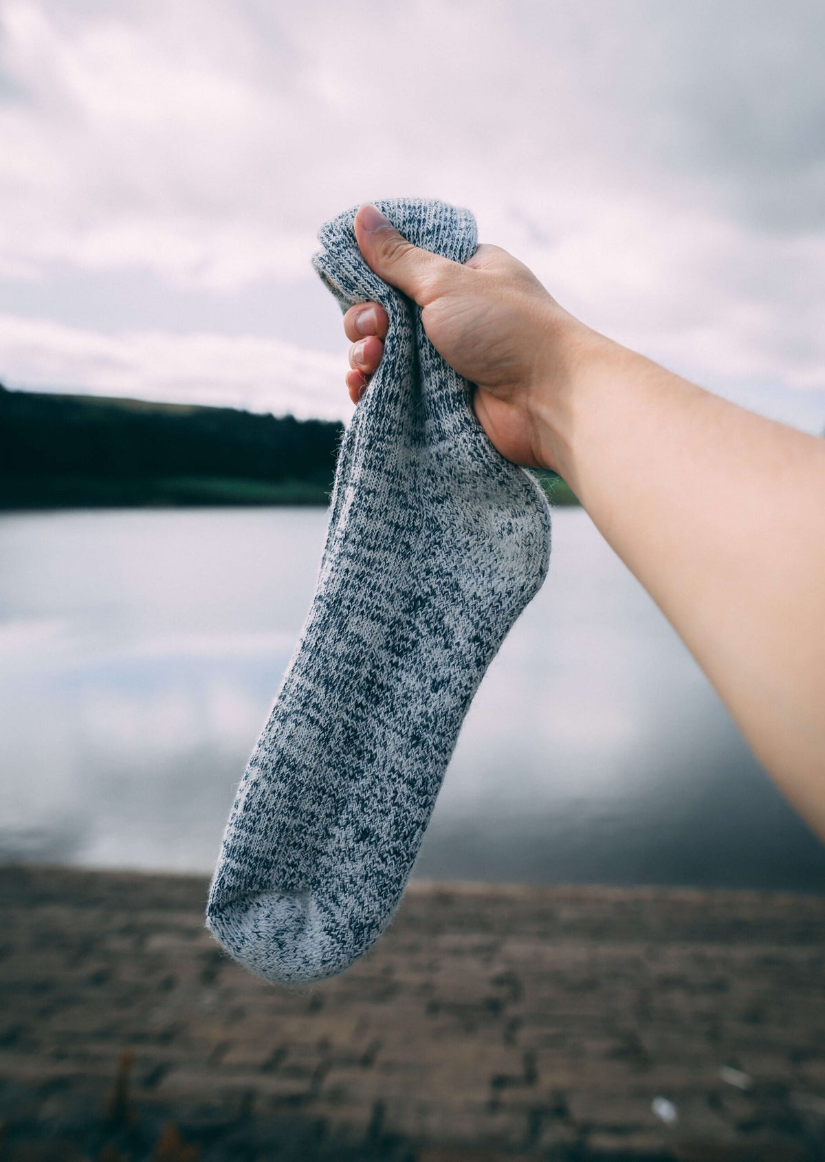 Ladies alpaca walking socks