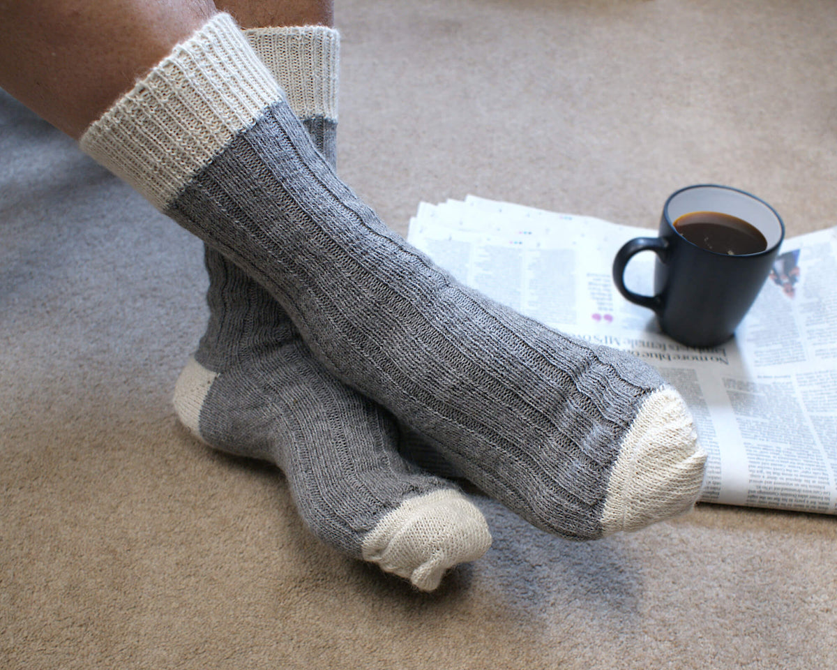 Mens Alpaca Bed socks - The Comfort Sock
